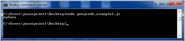 Node.js punycode示例1