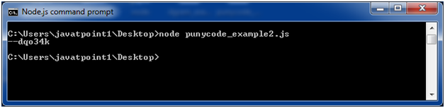 Node.js punycode示例2